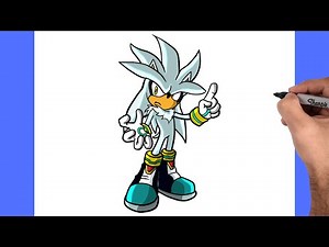 HOW TO DRAW SILVER THE HEDGEHOG