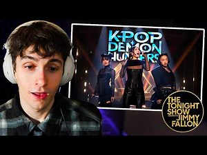 HUNTRIX ‘GOLDEN’ LIVE!? | KPOP DEMON HUNTERS ON JIMMY FALLON with Animated MV Mix | REACTION!