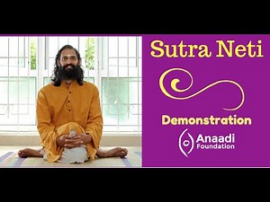Sutra Neti Demonstration: For relief from nasal congestion, sinus problems