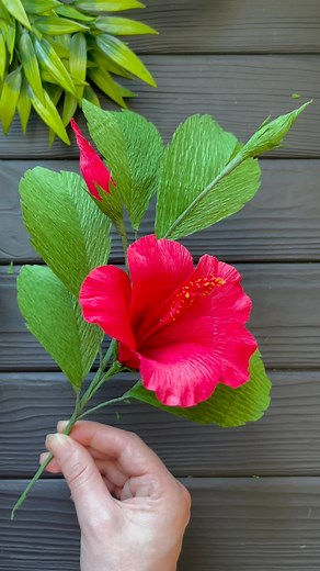 1M views · 33K reactions | Beautiful Crepe Paper Hibiscus Flower #diy #diycrafts #flower #homedecor #paperflowers #papercrafts | Origami Amazing | Facebook