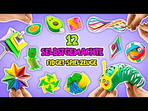 Basteln der 12 beliebtesten Fidget Spinner aus Papier || EINFACHE ANLEITUNG🤩