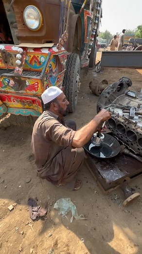 6 Cylinder Engine Piston Rebuilding Process | Expert Mechanic Tips #dieselengine #cylinder #engine #tipsandtricks #tools | Skills man