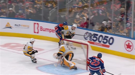 PIT@EDM: Rakell scores goal against Tristan Jarry