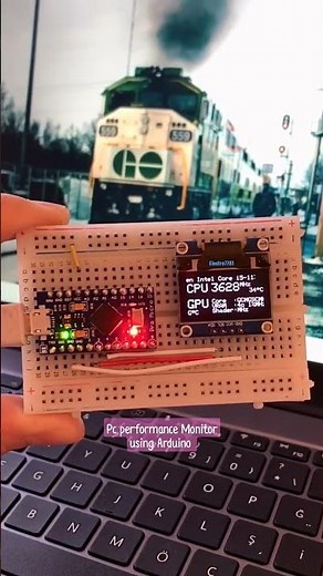 PC Performance Monitor Using Arduino #shorts #arduinoproject