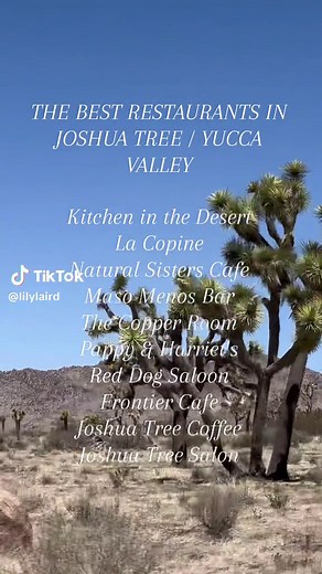 Explore the Top Restaurants in Joshua Tree & Yucca Valley