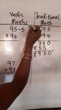 Traditional maths VS Verdic math wwich do you prefer? #maths #mathstricks
