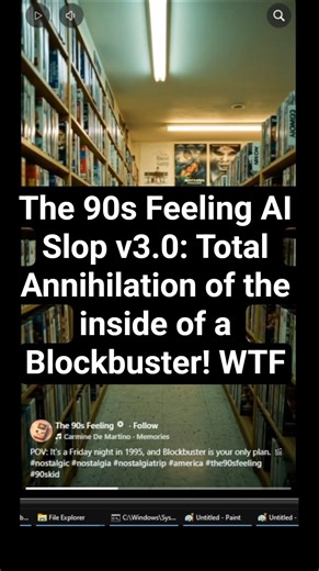 The 90s Feeling AI Slop v3.0: Total Annihilation of the inside of a Blockbuster! WTF