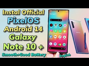 Install Official PixelOS A14 ON Galaxy Note 10 Plus English Tutorial