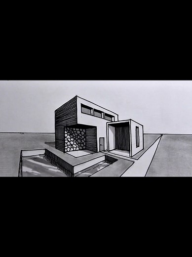Mastering 2-Point Perspective Drawing of a House