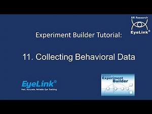 Experiment Builder Tutorial 11 - Collecting Behavioral Data