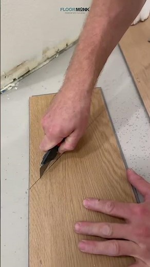 🏠 Modern SPC Flooring Installation 🪵 | Expert Corner Cutting Technique #spcflooring