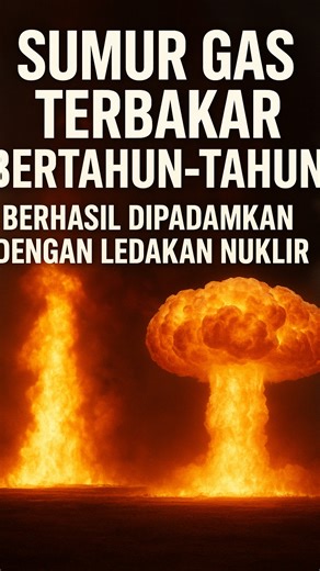 Fakta Men Id on Instagram: "Sumur gas yang terbakar selama bertahun-tahun akhirnya berhasil dipadamkan dengan metode yang ekstrem namun efektif: ledakan terkendali menggunakan bom nuklir. Fenomena ini bukan sekadar sensasi, tapi juga menunjukkan bagaimana manusia mencari solusi untuk masalah energi dan bencana yang nyaris tak terselesaikan. Selama bertahun-tahun, api dari sumur ini tidak hanya menimbulkan kerugian ekonomi besar, tapi juga menimbulkan polusi udara dan risiko keselamatan bagi masy
