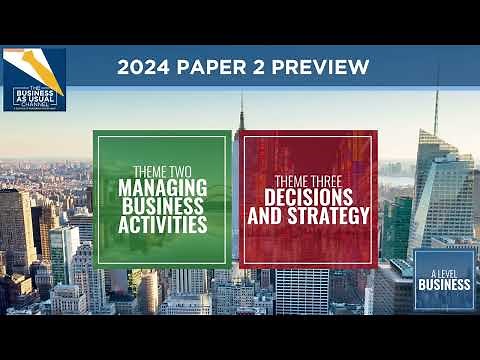2024 Edexcel A Level Business Paper 2 Preview