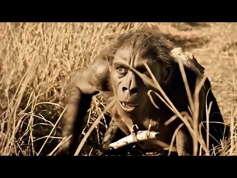 Early humans saw a newborn peacock chick...