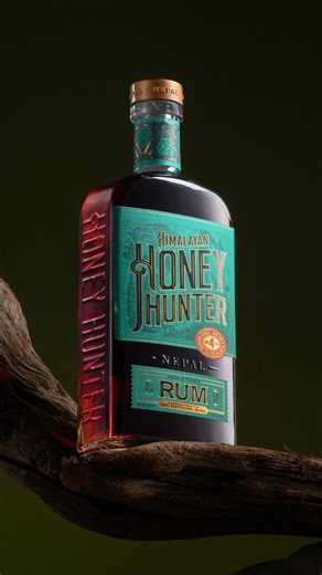 FOOD IS LOVE❤️ on Instagram: "Premium taste. Nepali story. Himalayan Honey Hunter Rum 🍯🥃 Smooth, classy, unforgettable. . . #foodprism2020 #himalayanhoneyhunter #fyp #missfoodie #foodie"