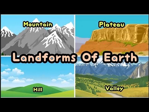 Landforms Of Earth|| Major Landforms Of Earth|| Grade 2 & 3|| 🏔️ 🌄