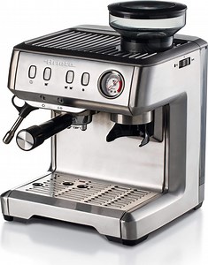Ariete 1313 Αυτόματη Μηχανή Espresso 1600W Πίεσης 15bar με Μύλο Άλεσης Ασημί