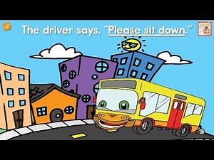 The Wheels on the Bus READ and SING by ELF Learning - Nursery Rhyme for Kids