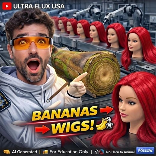 Inside America's Largest Wig Factory: From Raw Banana Stem to Wigs (Full Process ) 🍌 Banana Stem → Million-Dollar Wig? America's Biggest Factory Exposed! 😱💇‍♀️ Inside the USA's largest wig manufacturing plant — raw banana stem harvesting, industrial fiber extraction, precision hair weaving & automated quality control FULLY REVEALED step by step. 🏭🇺🇸 This is sustainable beauty engineering at MASSIVE scale. Watch the full process 👇 ​⚠️ Educational Disclaimer: This video features industrial