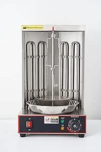 Electric Doner Kebab Machine - Shawarma Machine, Shawarma Vertical Grill, Shawarma Cooker with Double Heating Tube, 11.8” x 18.9”, Doner Kebab Machine with 110V - For Home & Restaurant