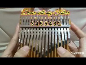 Dance With My Father by Luther Vandross Kalimba Tabs Letter & Number Notes Tutorial - KalimbaTabs.net