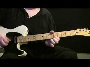 Driving Guitars The Ventures Guitar Lesson demo + Backing Track
