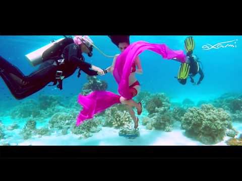 Underwater shoot lingerie Axami on Bali