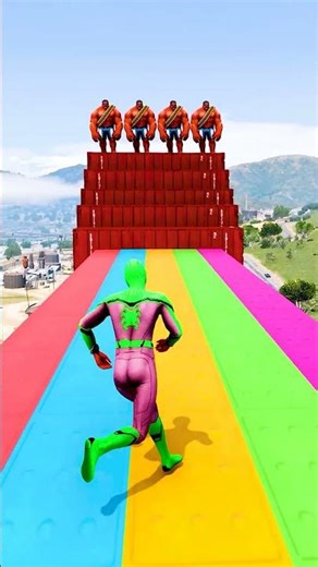 GTA 5 Epic Water Ragdolls | Spider-Man Jumps / Fails ep.16251 #shorts