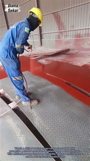 Industrial Steel Plate Spray Painting Process | Fast & Efficient Coating