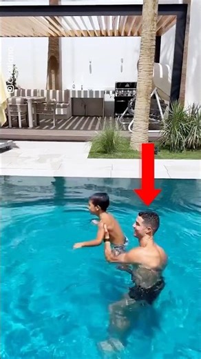 Ronaldo’s Pool Trick With His Son Will Make You Smile