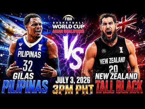 🔴LIVE! GILAS VS NEW ZEALAND │ FIBA World Cup Asian Qualifier Play-By-Play Reaction & Scoreboard