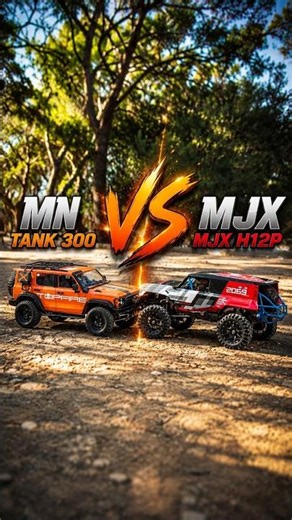 rc crawler mn tank 300 VS mjx h12p #4x4 #automobile #hobby #offroad #rccar #4x4rwd #offroading