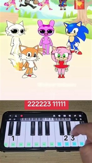 Super Sonic & Sprunky, Funny Dance ‪@shortstoon‬ - Piano Tutorial