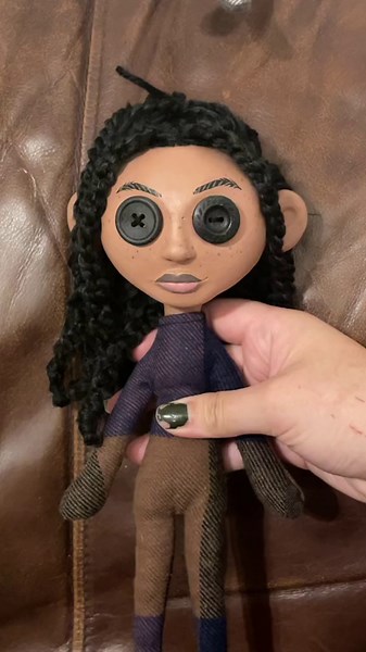 First Handmade Gothic Coraline Doll - Customizable and Unique!