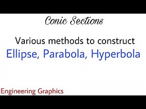 1. Various methods to construct Ellipse, Parabola and Hyperbola | Conic Section