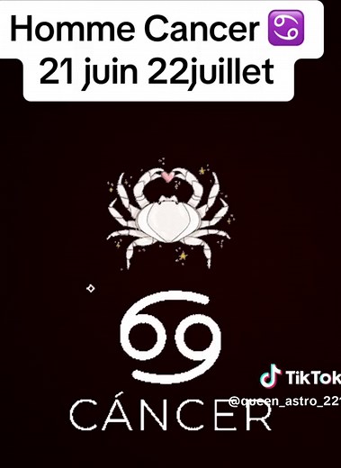Profil astrologie homme cancer ♋️