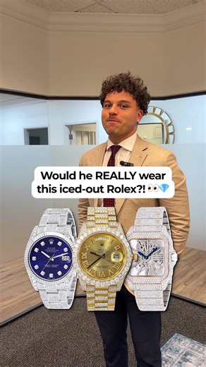 Would you wear an iced-out Rolex with aftermarket diamonds? 👀💎 Here’s what our Head Watch Buyer really thinks about them - and how they hold up in today’s market. 🔗 TAP THE LINK in bio for your FREE Rolex loan or sale quote ⌚💰 #AftermarketRolex #IcedOutRolex #CustomWatch #LuxuryWatch #WatchQuote #SellMyWatch #RolexLoan #WatchMarket #WatchTalk #WatchResale