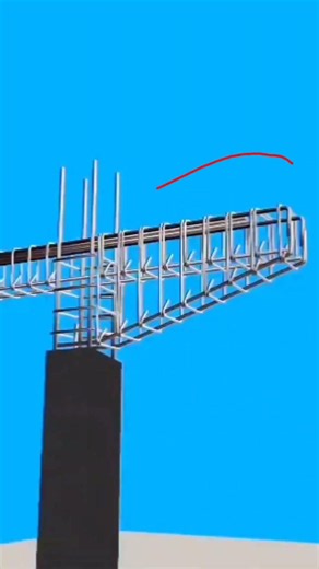 Cantilever Beam Inside Civil Construction Projects #shorts #apidus