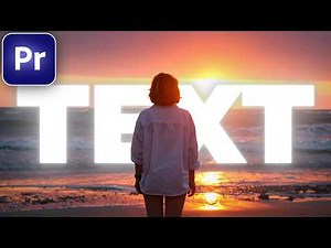 How to ADD TEXT BEHIND OBJECTS in Premiere Pro