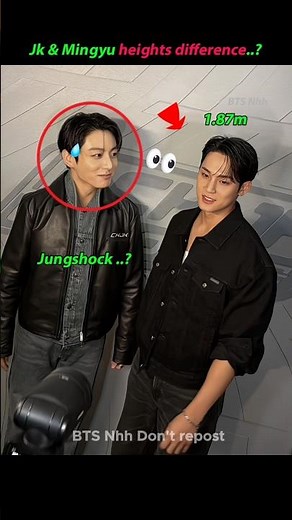 Jungshock to see Mingyu height.?
