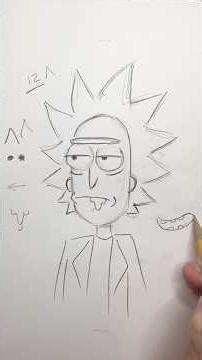 How to draw Rick Sanchez #rickandmorty #arttutorial