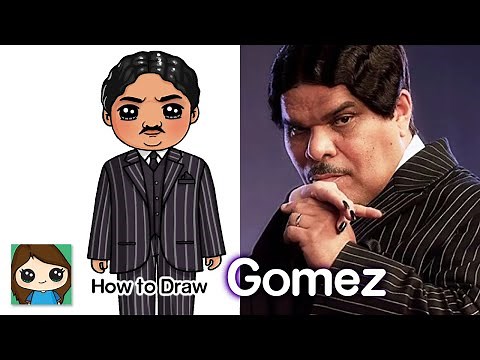 How to Draw Gomez Addams | Netflix Wednesday
