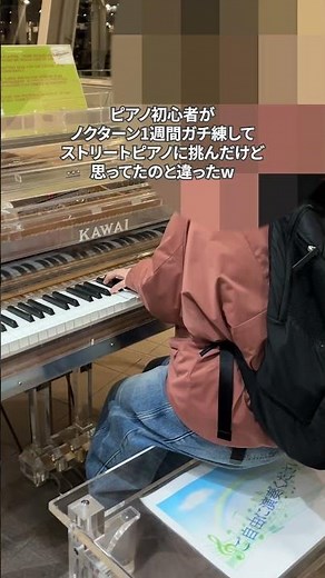 #ピアノ #piano #ノクターン #ストリートピアノ #ストリートピアノ弾いてみた #調律狂ったピアノ #shorts