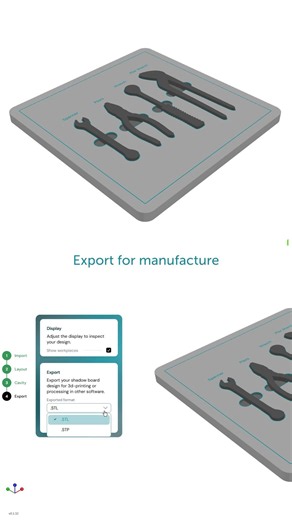 Design Custom Shadow Boards Fast | Shadow Boards | Additive App Suite