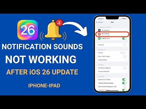 iOS 26! How To Fix Notification Sounds Not Working On iPhone After iOS 26 Update