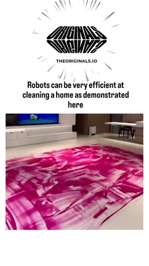 netflix.decode on Instagram: "- The video depicts a robot mop systematically cleaning a large pink liquid spill across an expansive, obstacle-free living room floor over roughly 12 hours, using a time-lapse to showcase its methodical path coverage and self-recharging. - Posted by @Viralfizz, a account focused on satisfying educational content, the clip amassed over 4.4 million views, promoting robot efficiency but drawing skeptical replies noting a human could mop the same area in minutes. - Thi