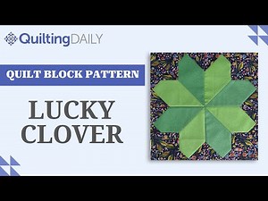 Free Quilt Block Pattern_Lucky Clover