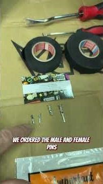 Proper wiring through door boots with Molex style connectors on mustang dark horse audio install 🔈