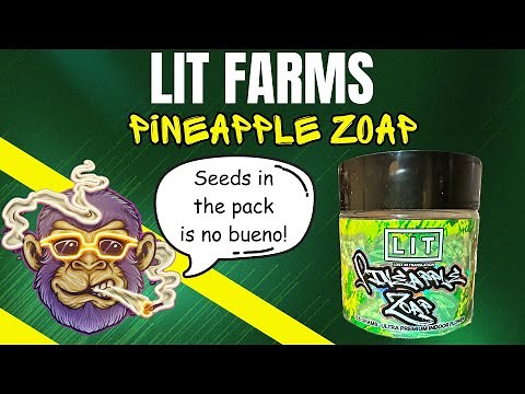 LIT FARMS THCA REVIEW: Pinapple Zoap (🍍🧼🌰) A Few Seeds, You Decide