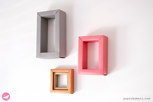 Modular Rectangular Origami Frame / Shadow Box Tutorial